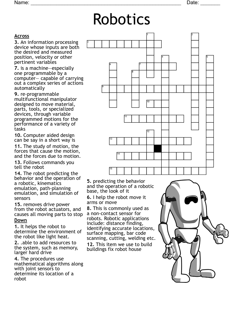 Robotics Crossword