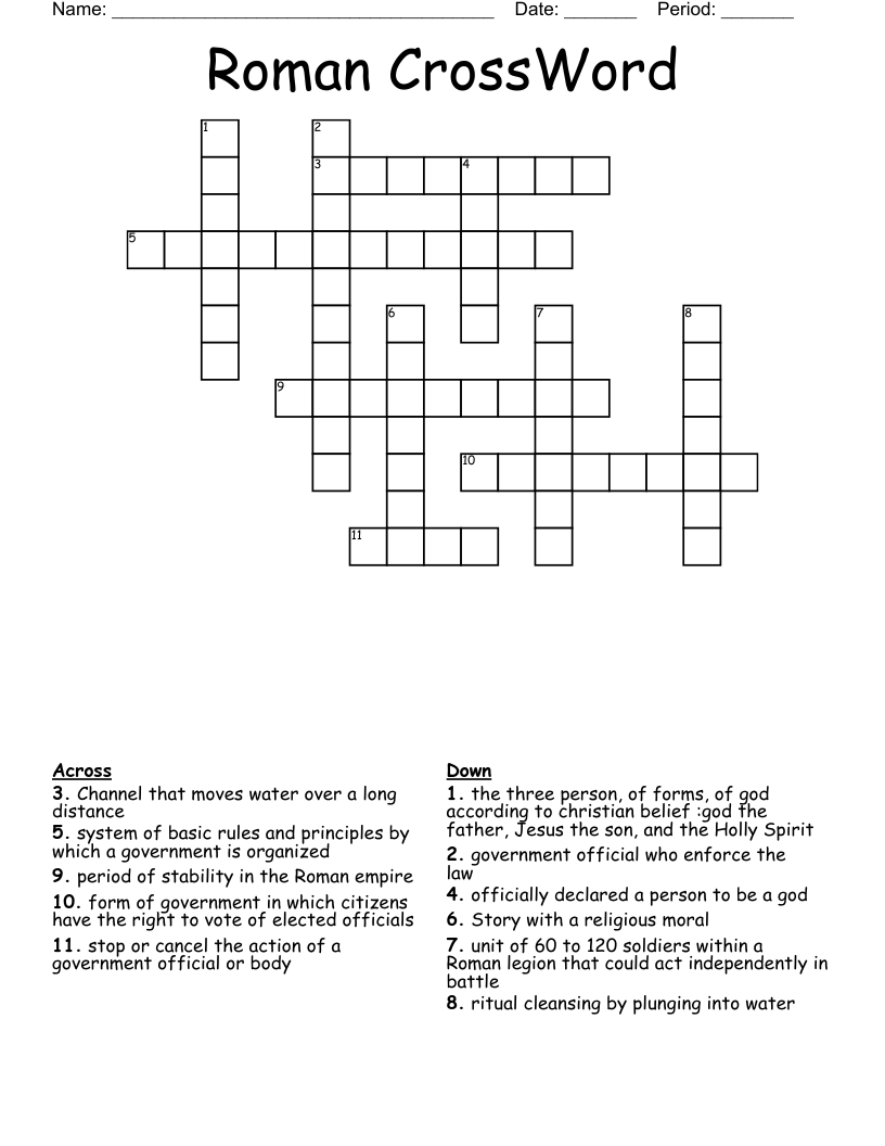 Roman CrossWord