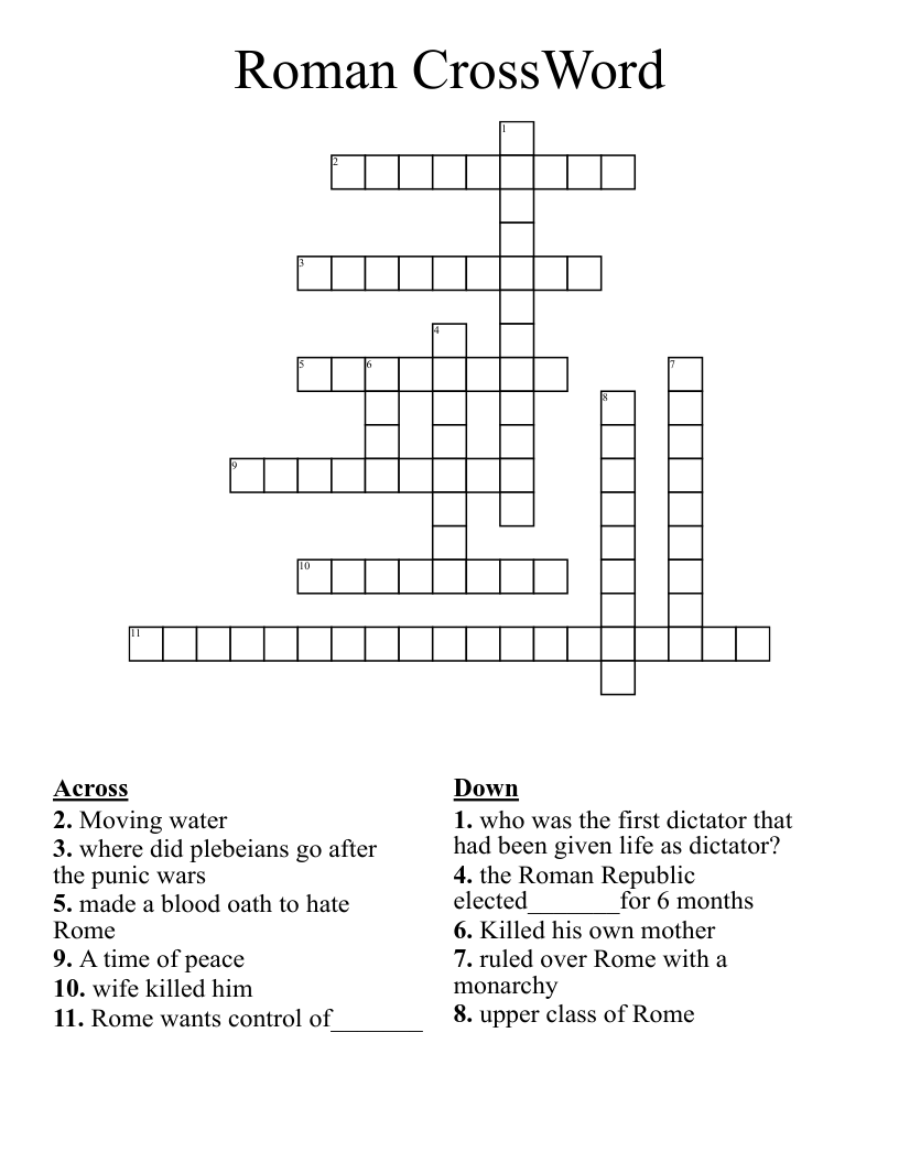 Roman CrossWord