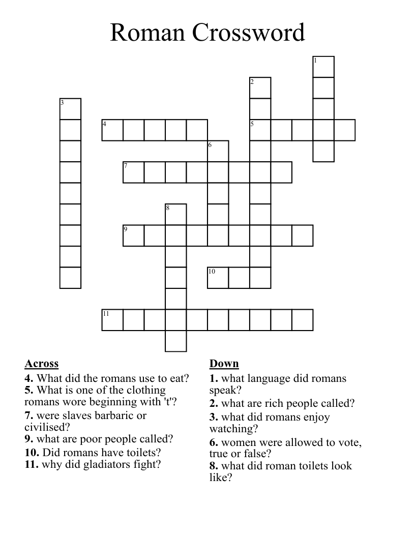 Roman Crossword