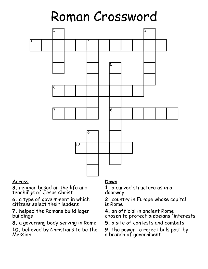 Roman Crossword
