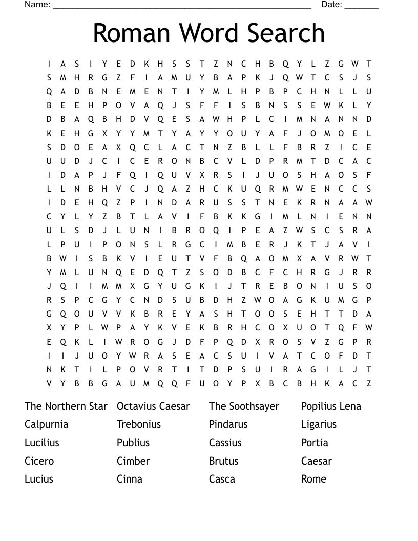 Roman Word Search