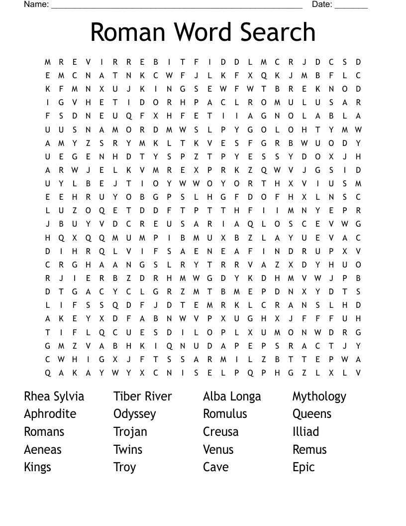 Roman Word Search