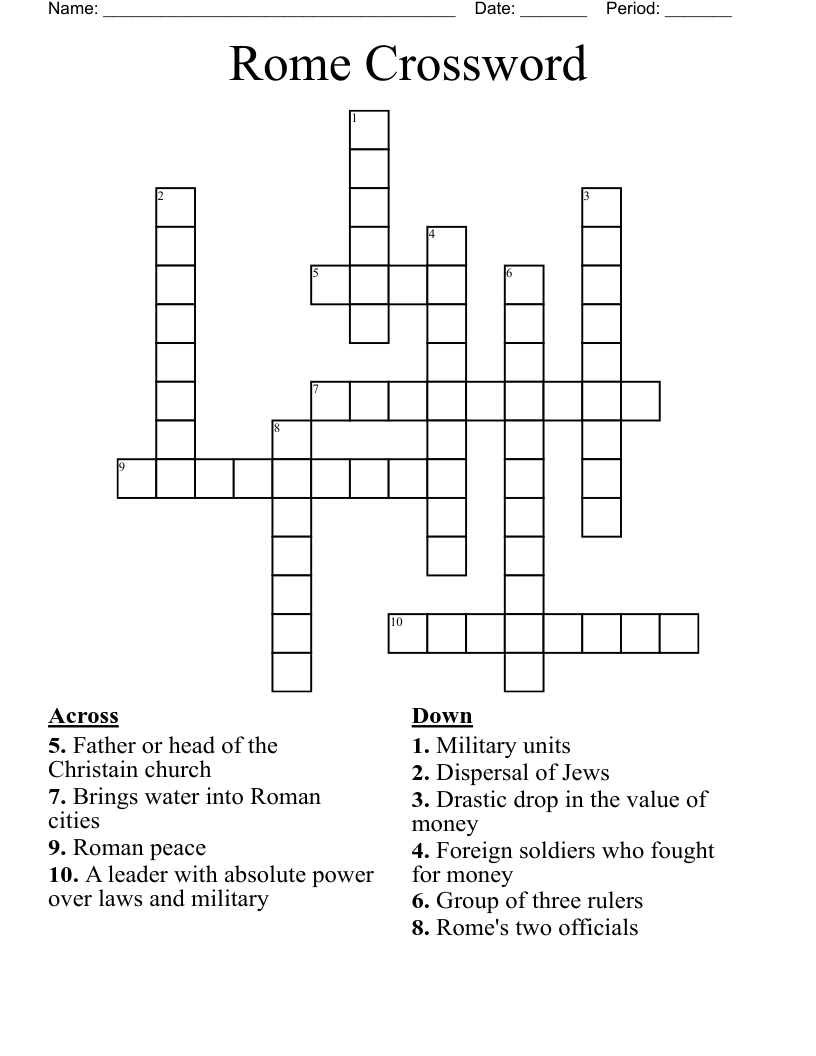 Rome Crossword
