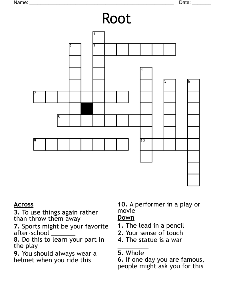 Root Crossword