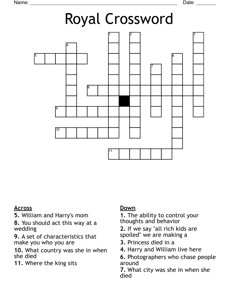 Royal Crossword