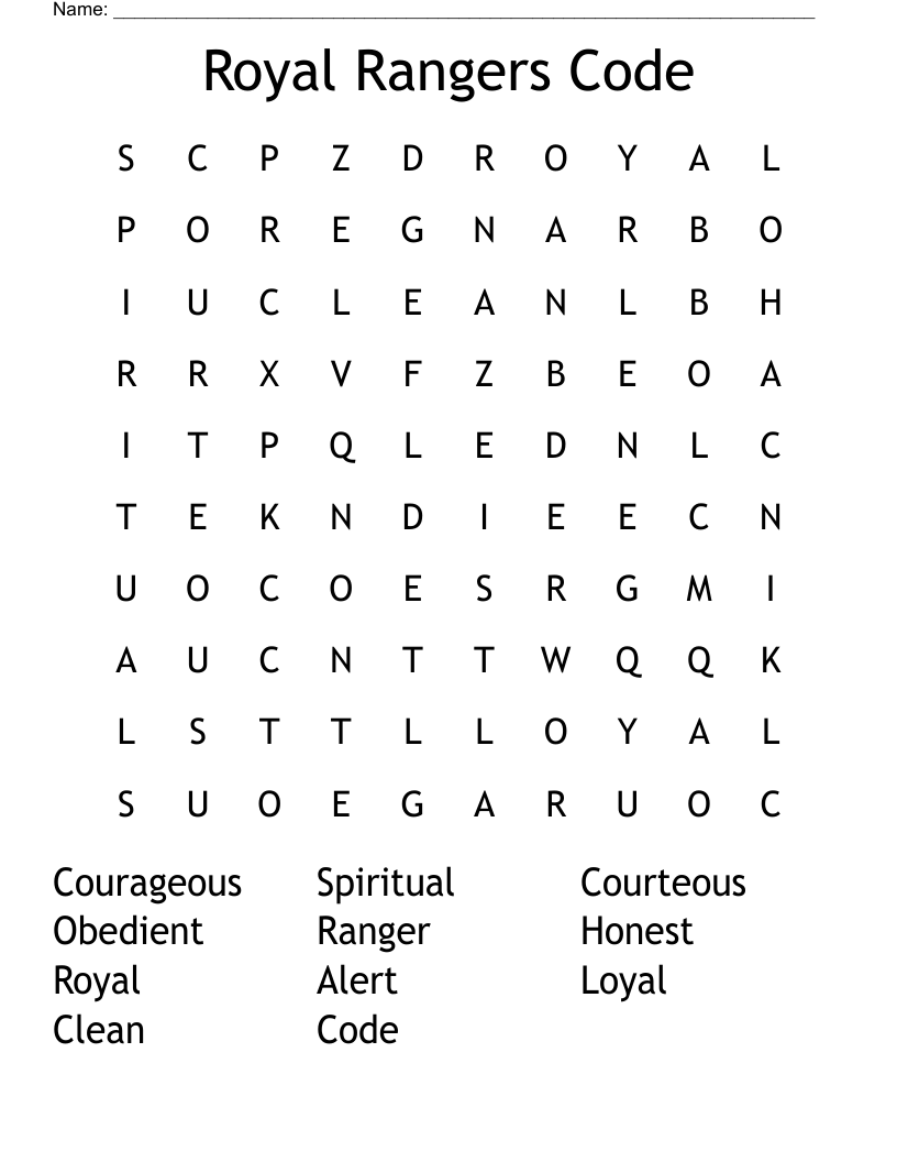 Royal Rangers Code