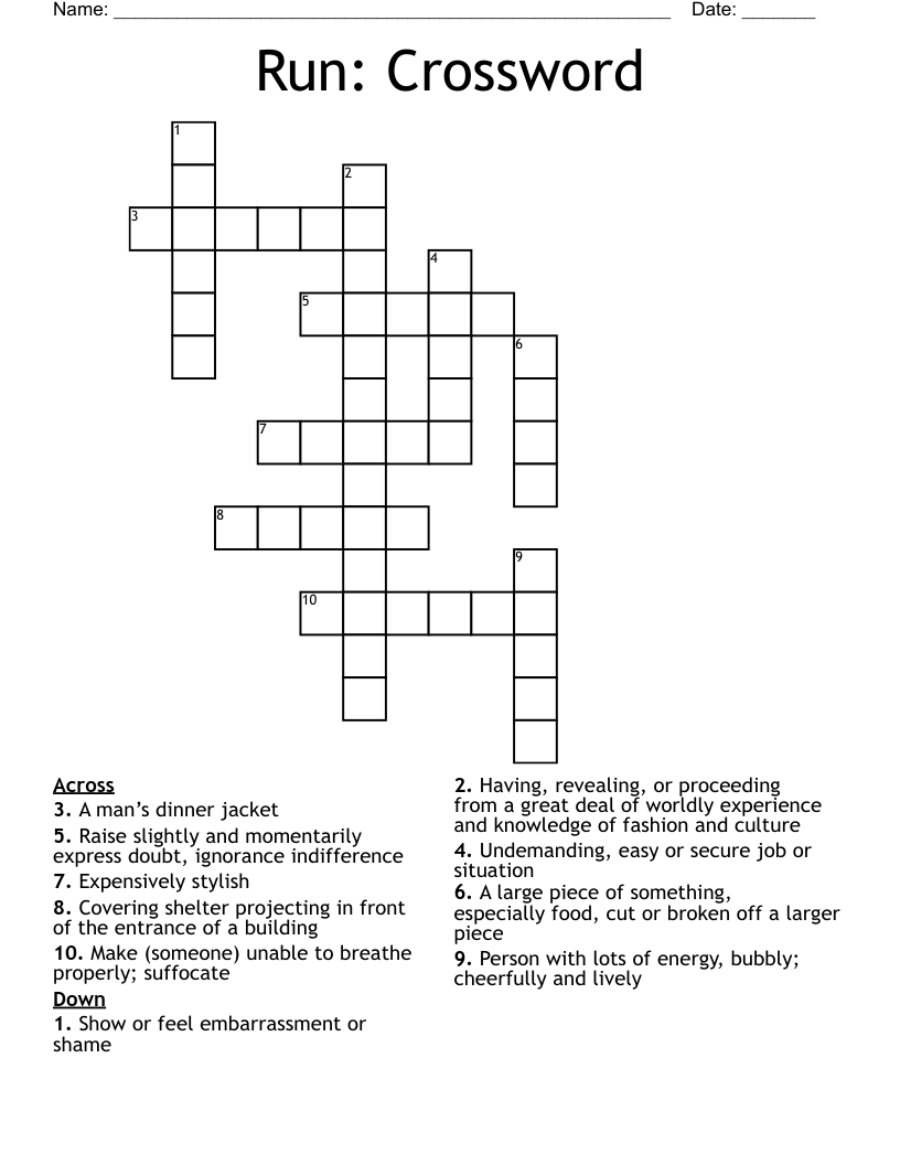 Run: Crossword 