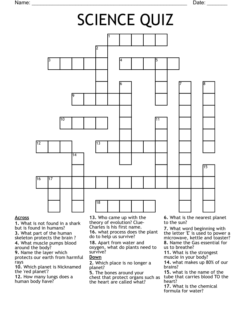 SCIENCE QUIZ