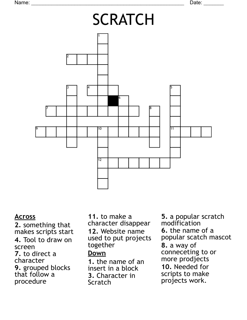 SCRATCH Crossword