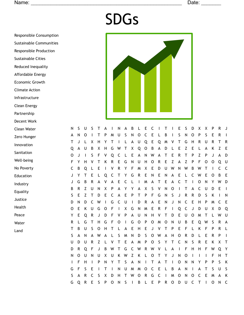 SDGs Word Search