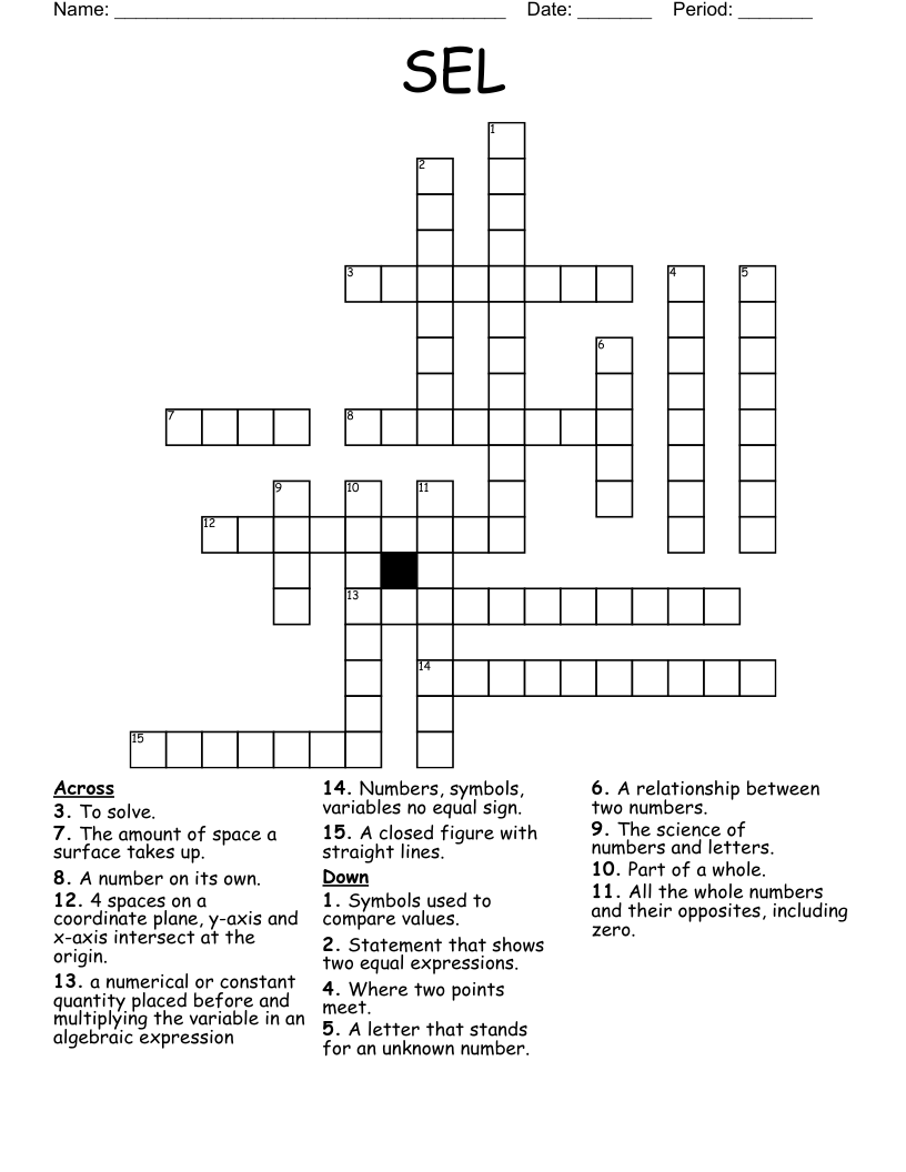 SEL Crossword