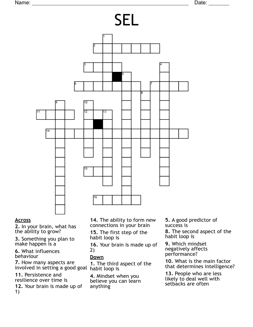 SEL Crossword
