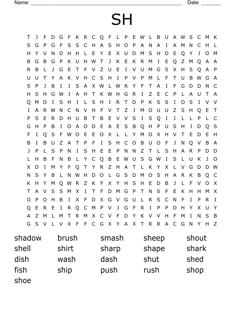 SH  Word Search