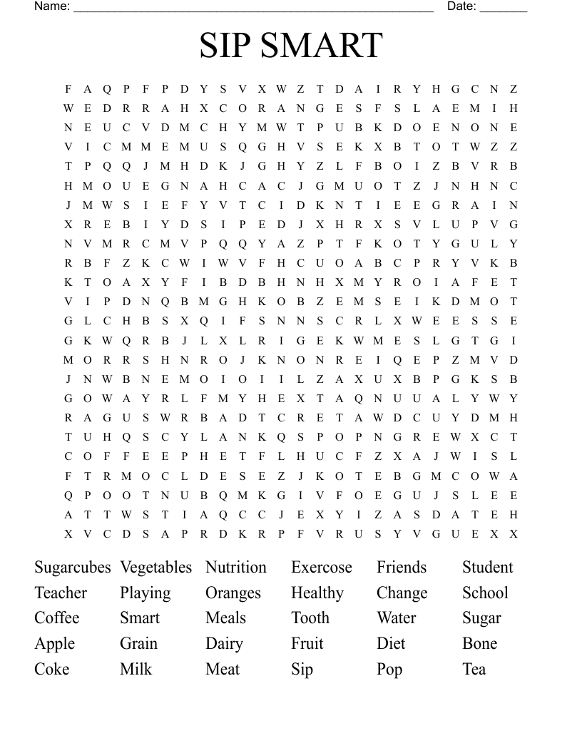SIP SMART Word Search