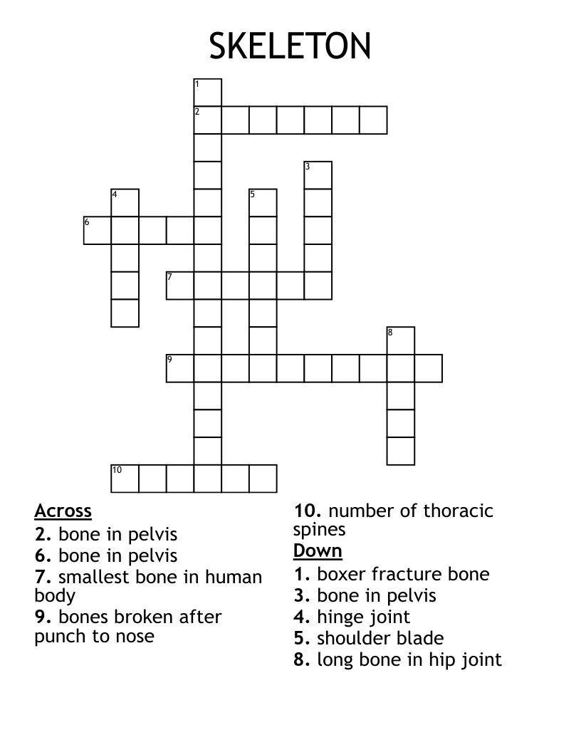SKELETON Crossword