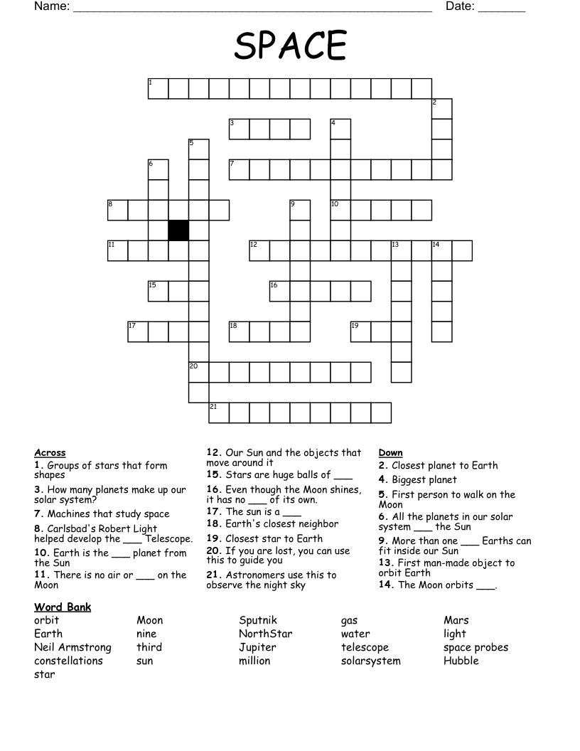 SPACE Crossword