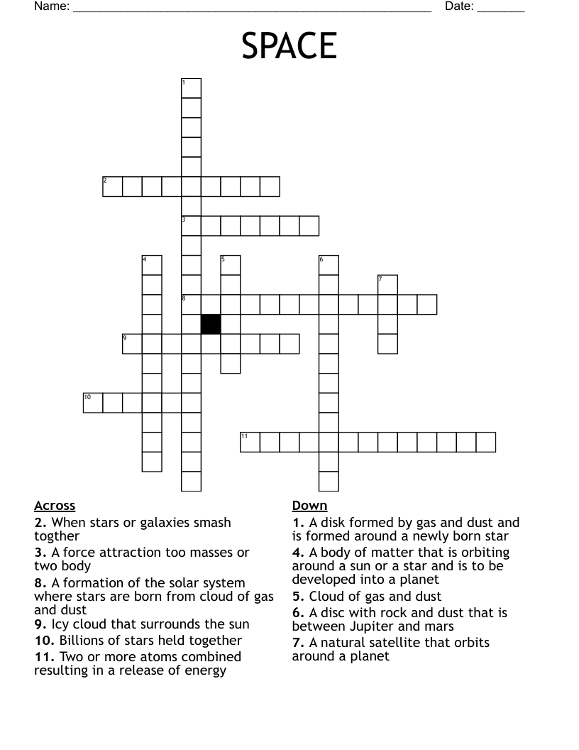 SPACE Crossword