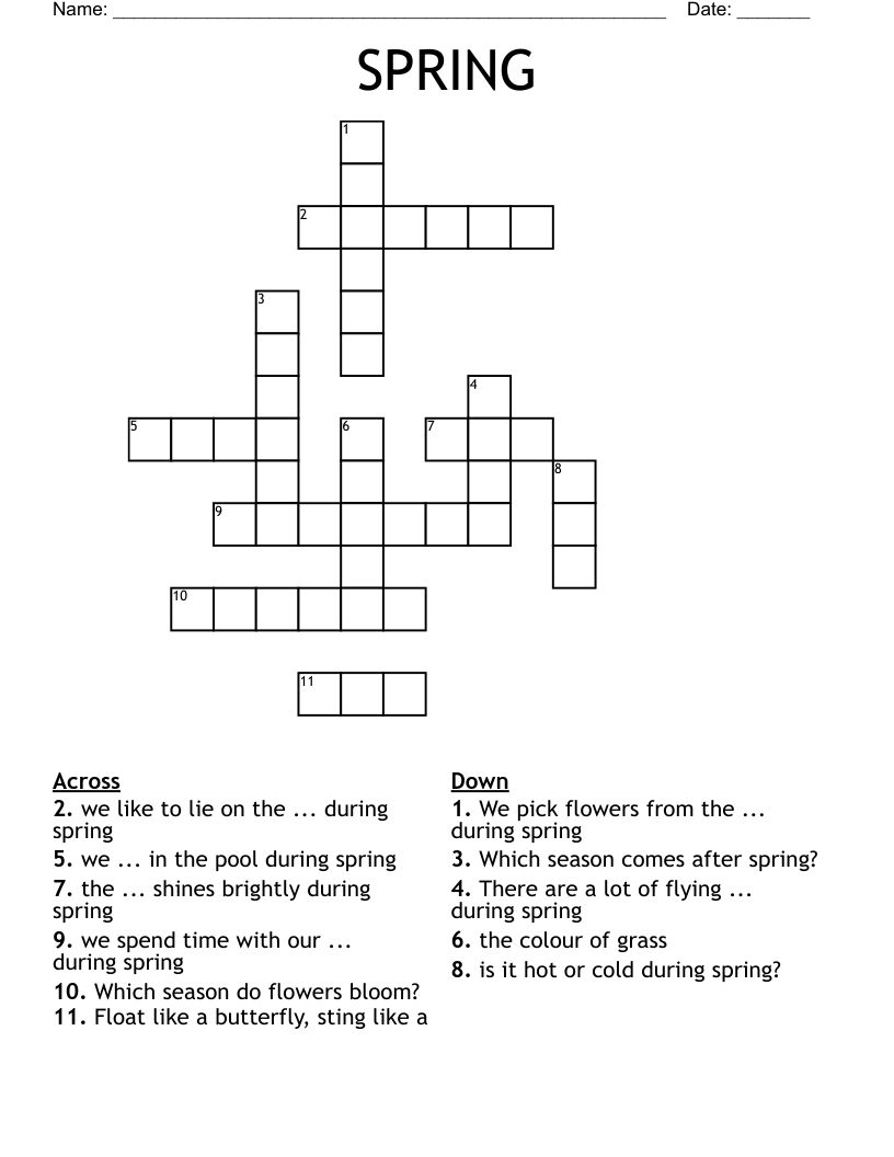 SPRING Crossword