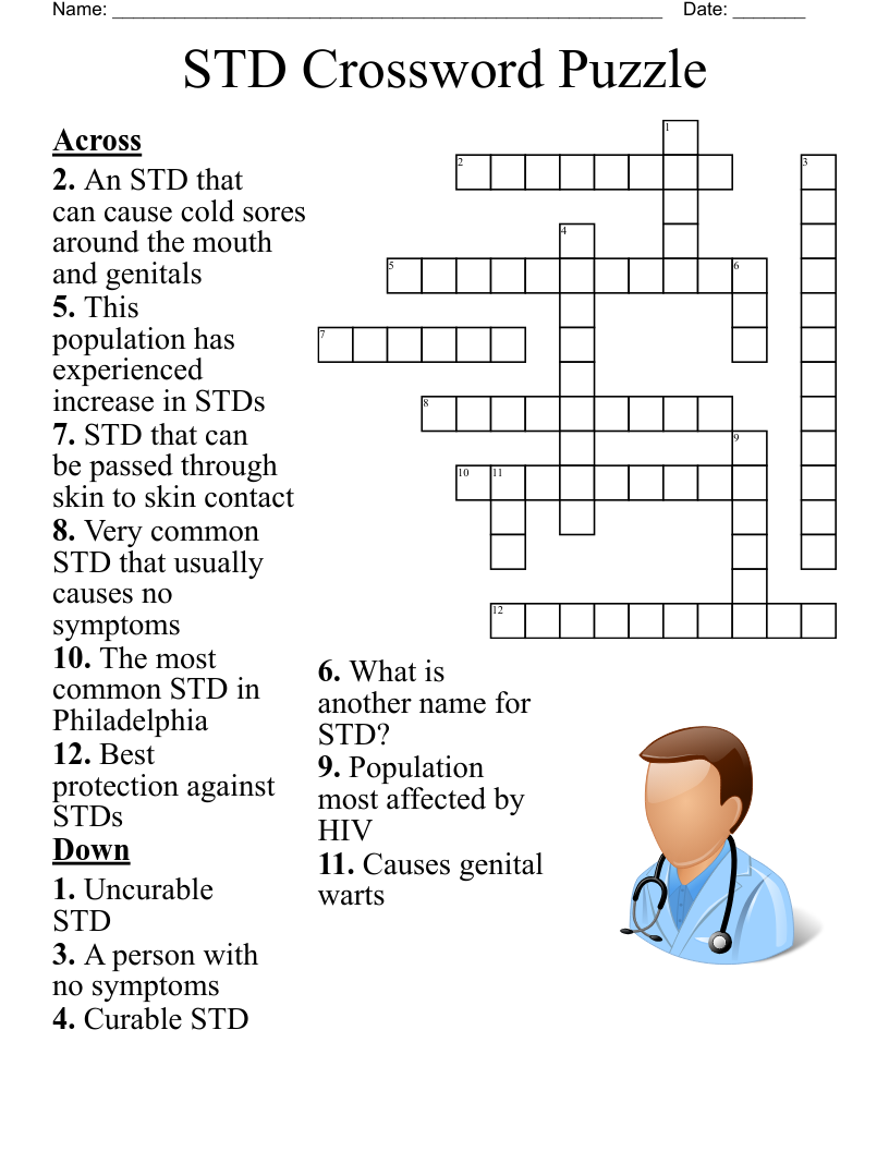 STD Crossword Puzzle