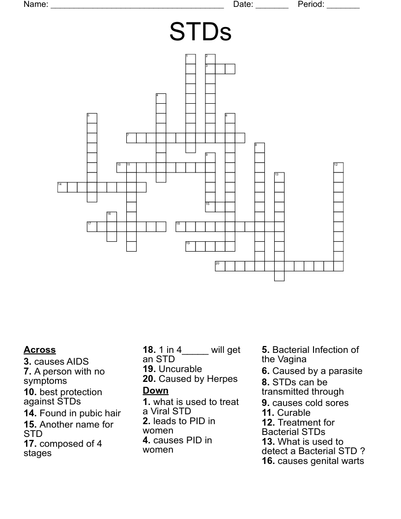 STDs Crossword