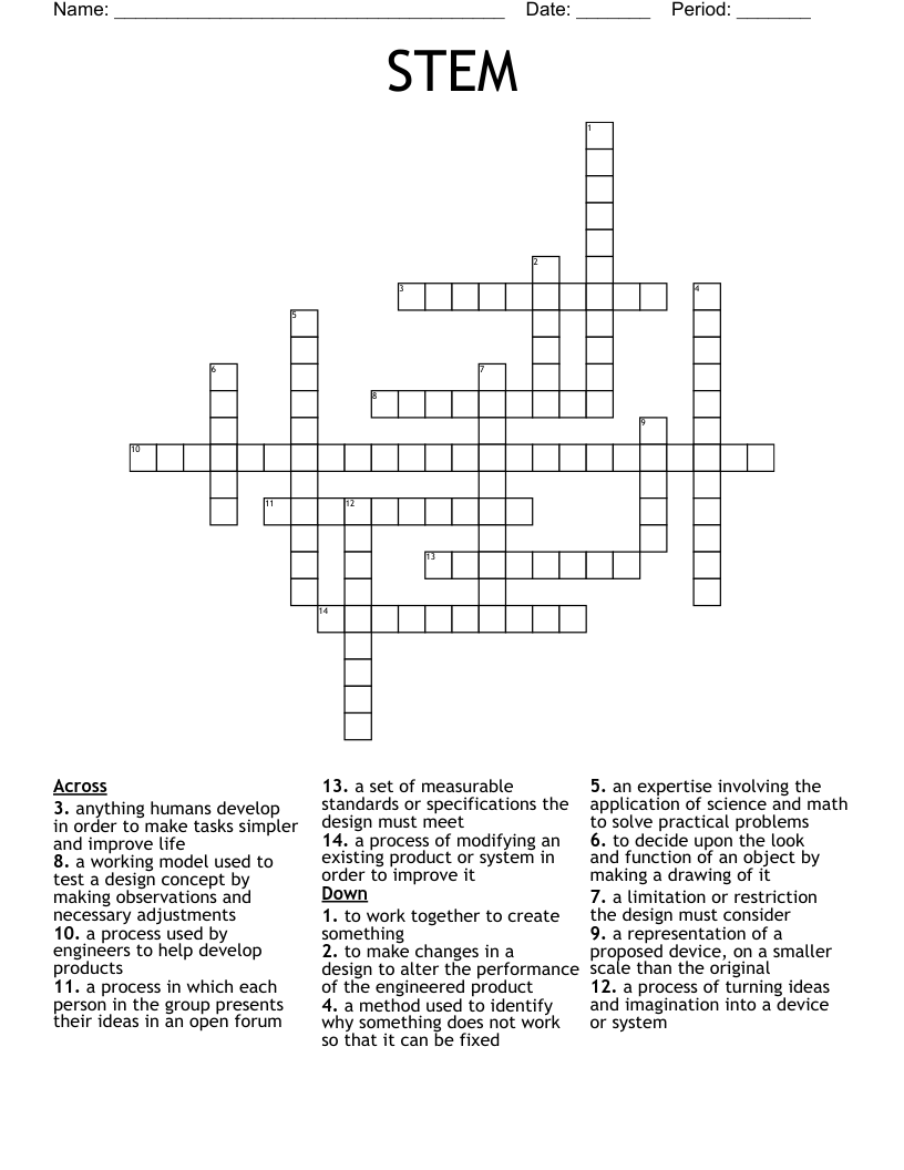 STEM Crossword