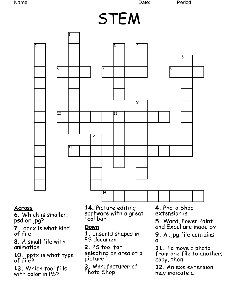 STEM Crossword