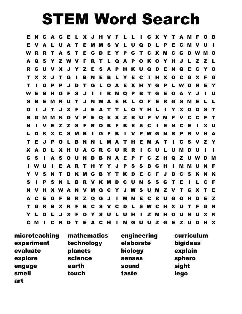 STEM Word Search