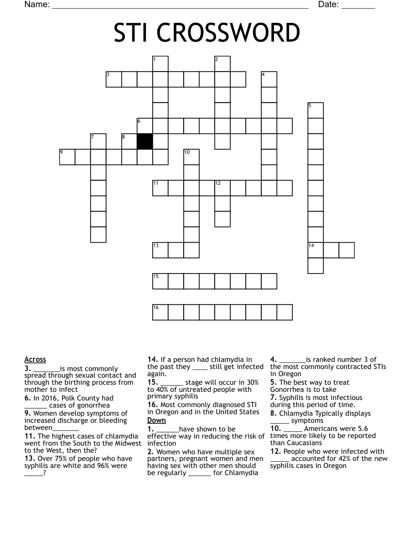 STI CROSSWORD