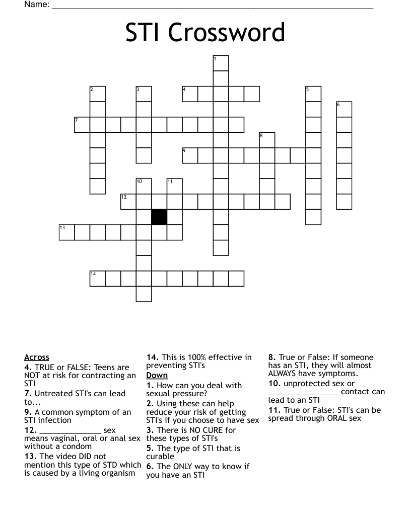 STI Crossword 
