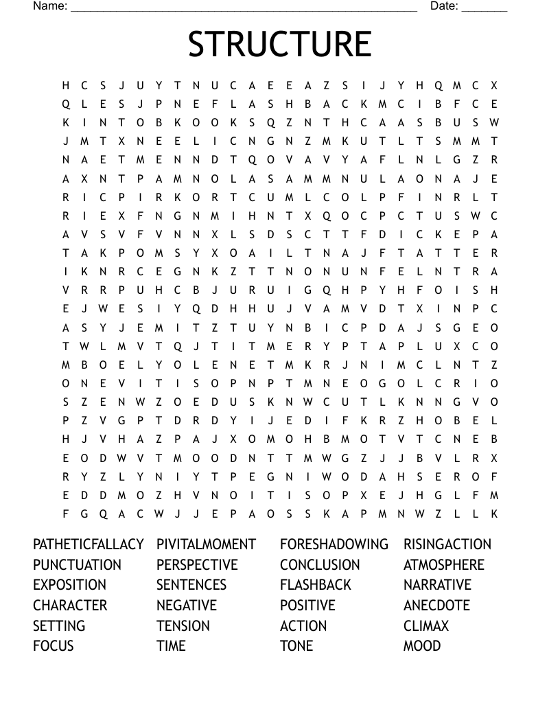 STRUCTURE Word Search