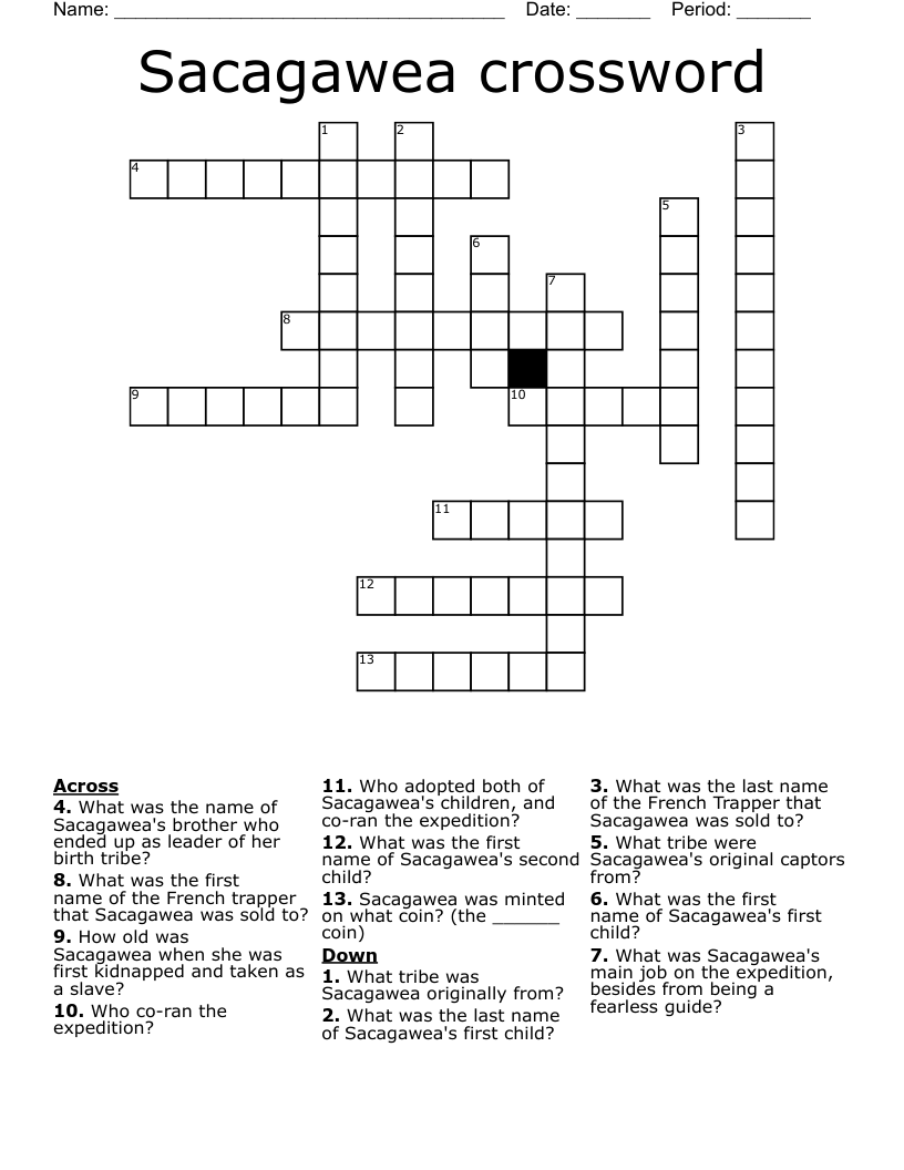 Sacagawea crossword