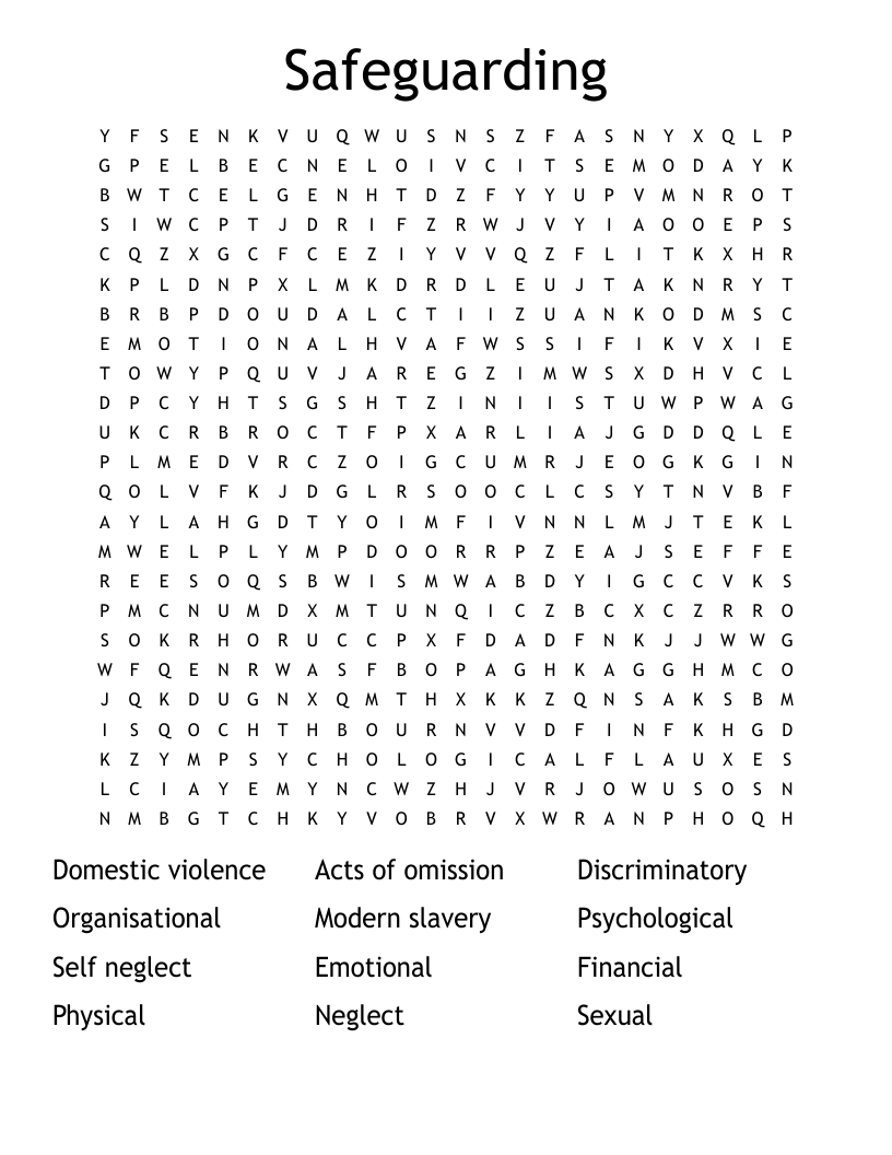 Safeguarding Word Search