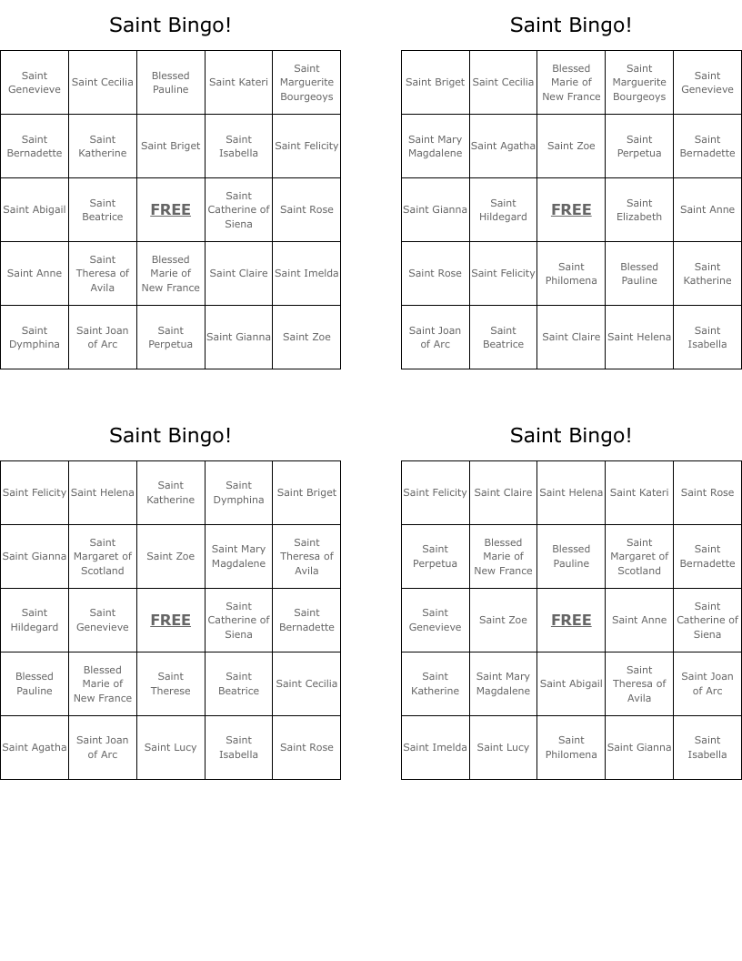Saint Bingo!