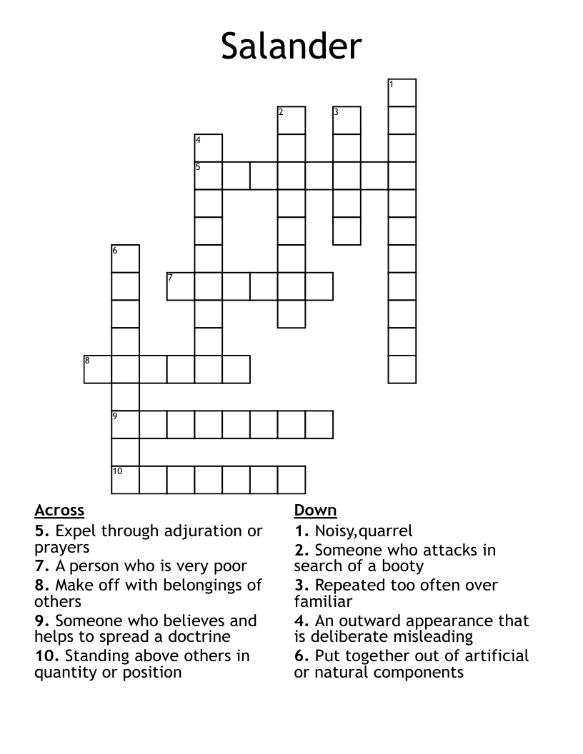 Salander Crossword