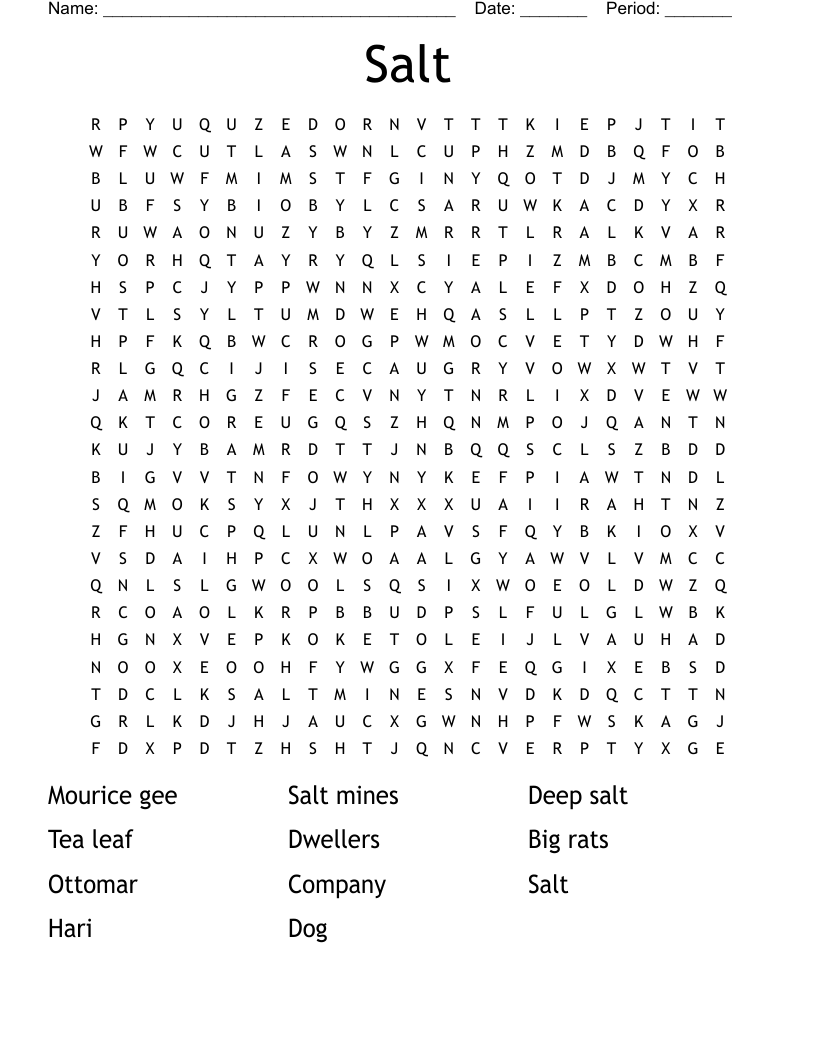 Salt Word Search