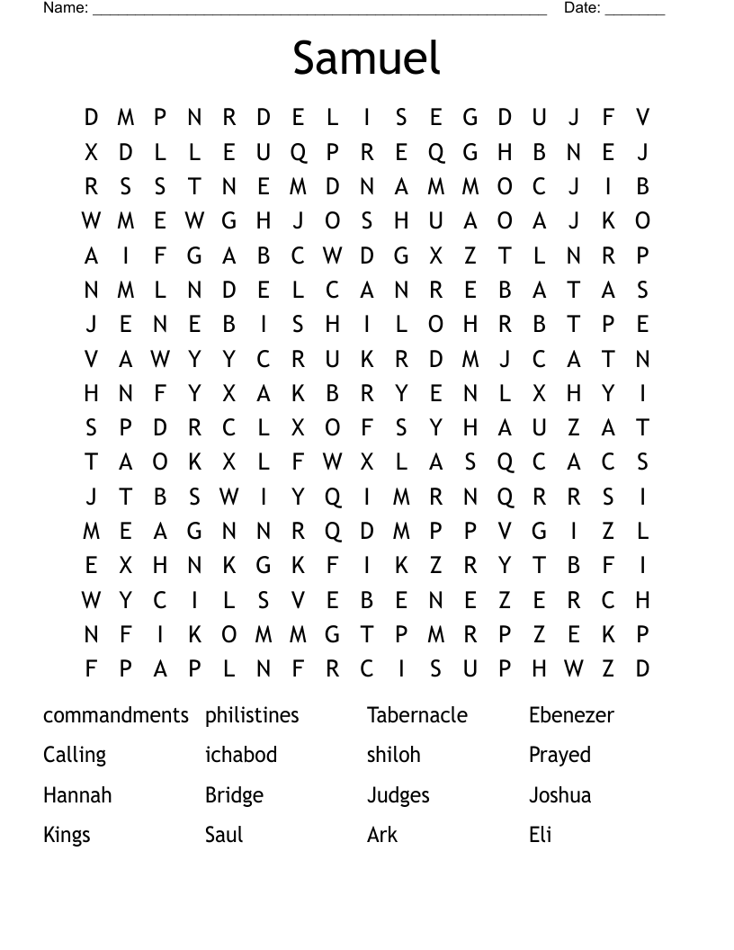 Samuel Word Search