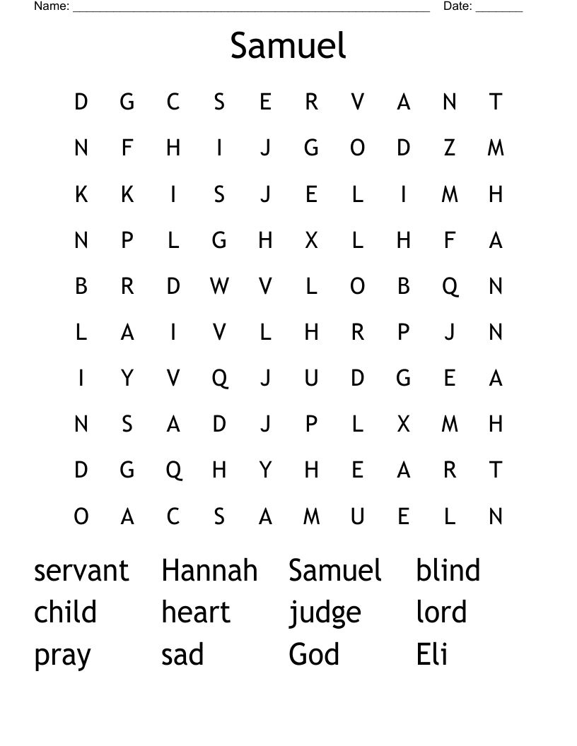 Samuel Word Search