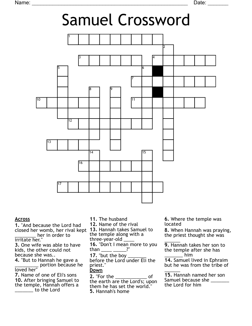 Samuel Crossword