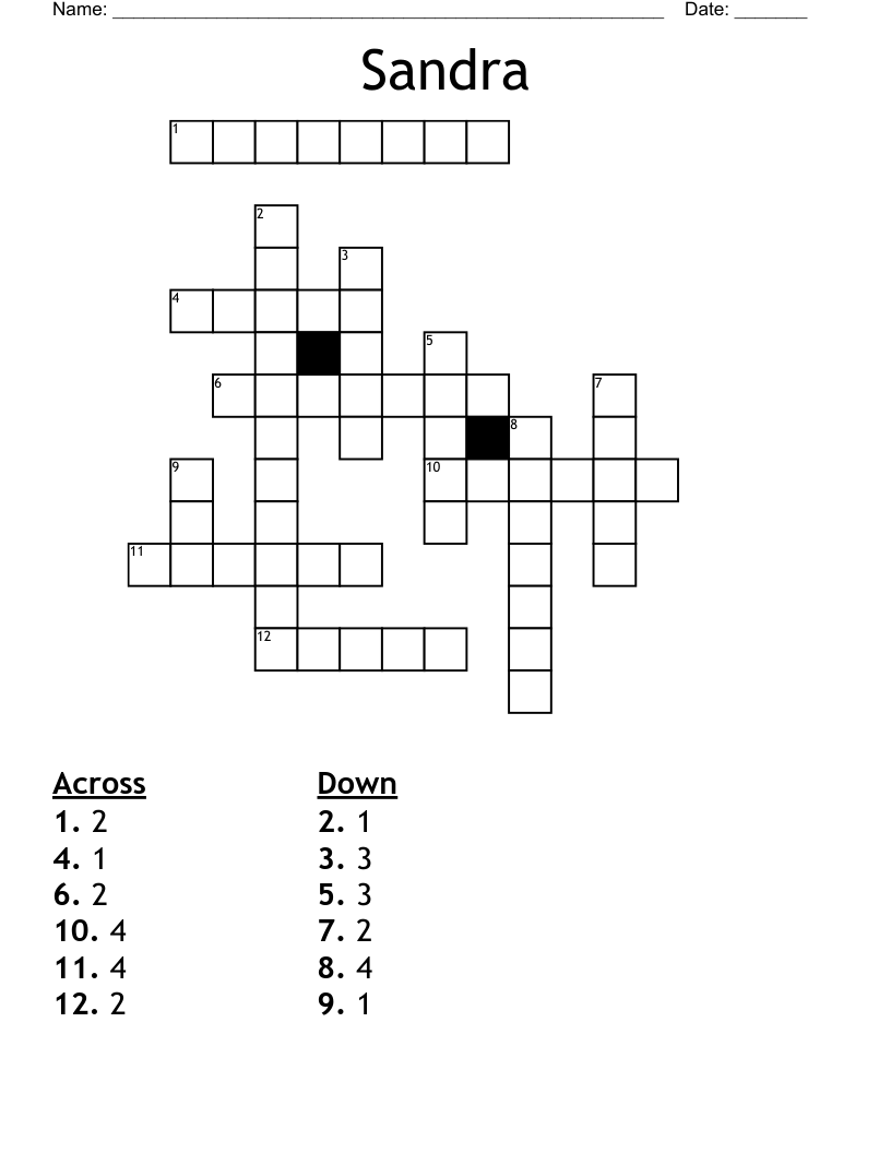 Sandra  Crossword