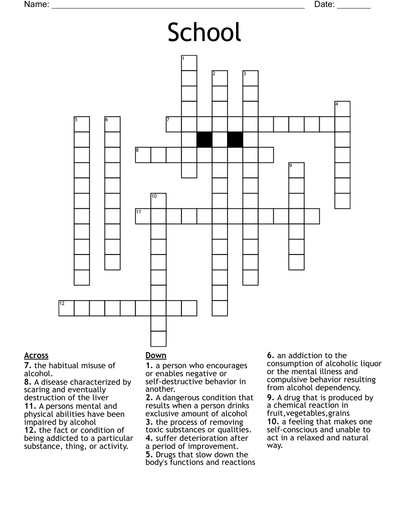 School Crossword