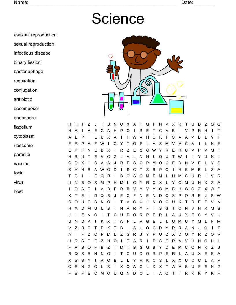 Science Word Search