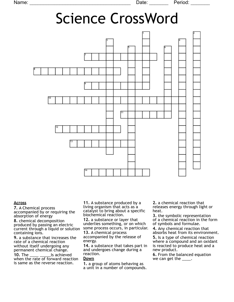 Science CrossWord