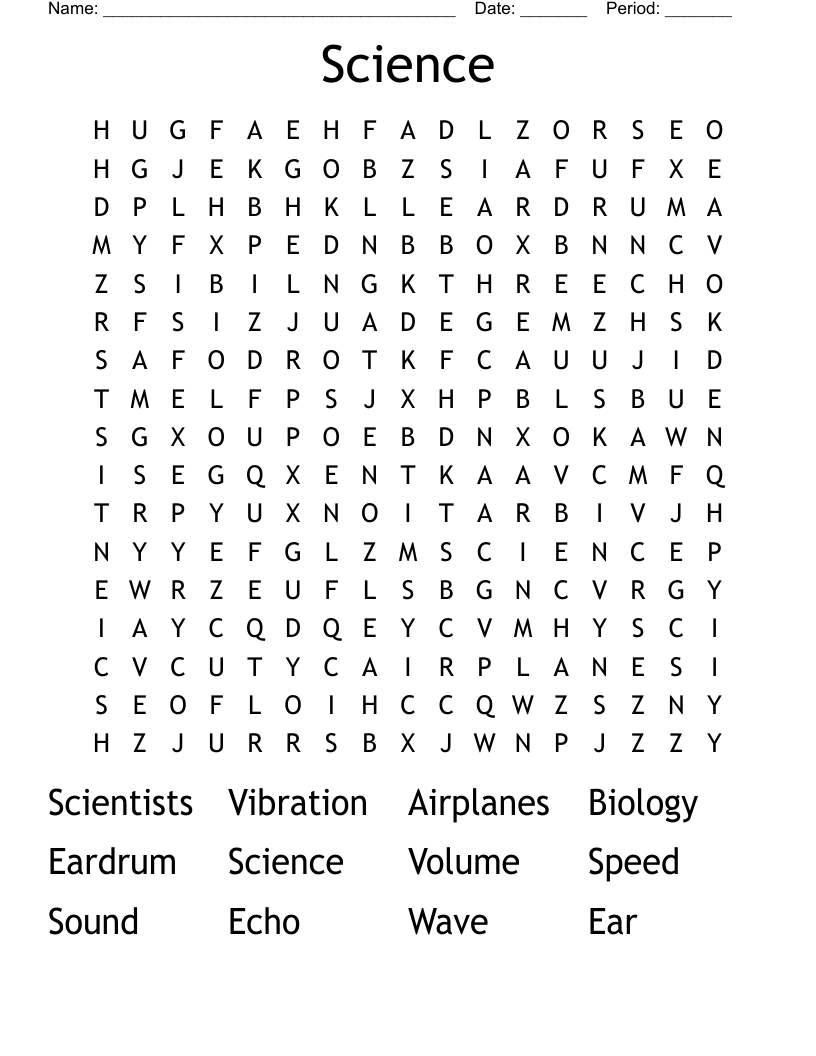 Science  Word Search