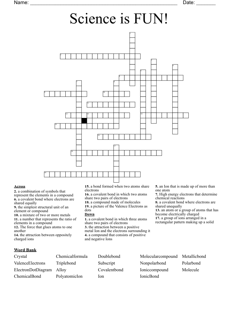 Science is FUN! Crossword