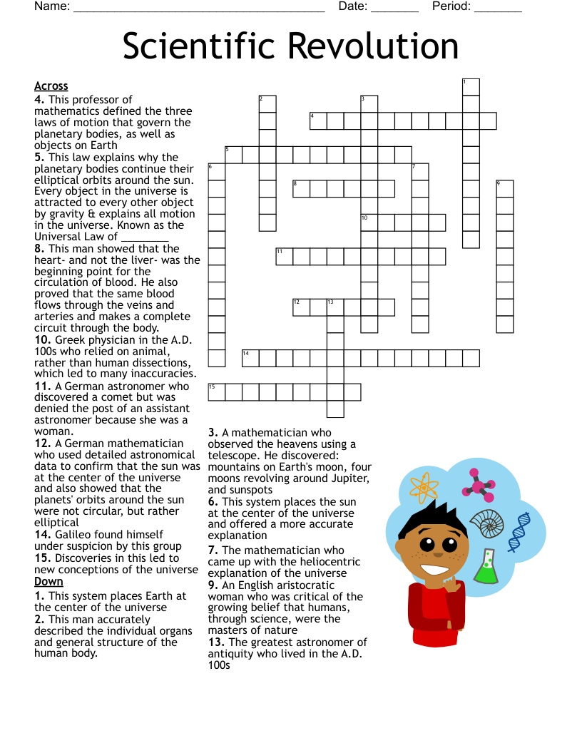 Scientific Revolution Crossword
