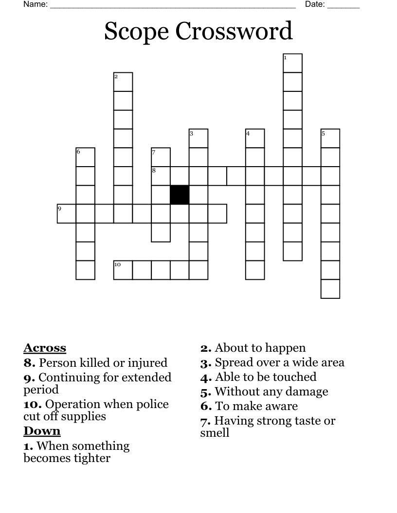 Scope Crossword