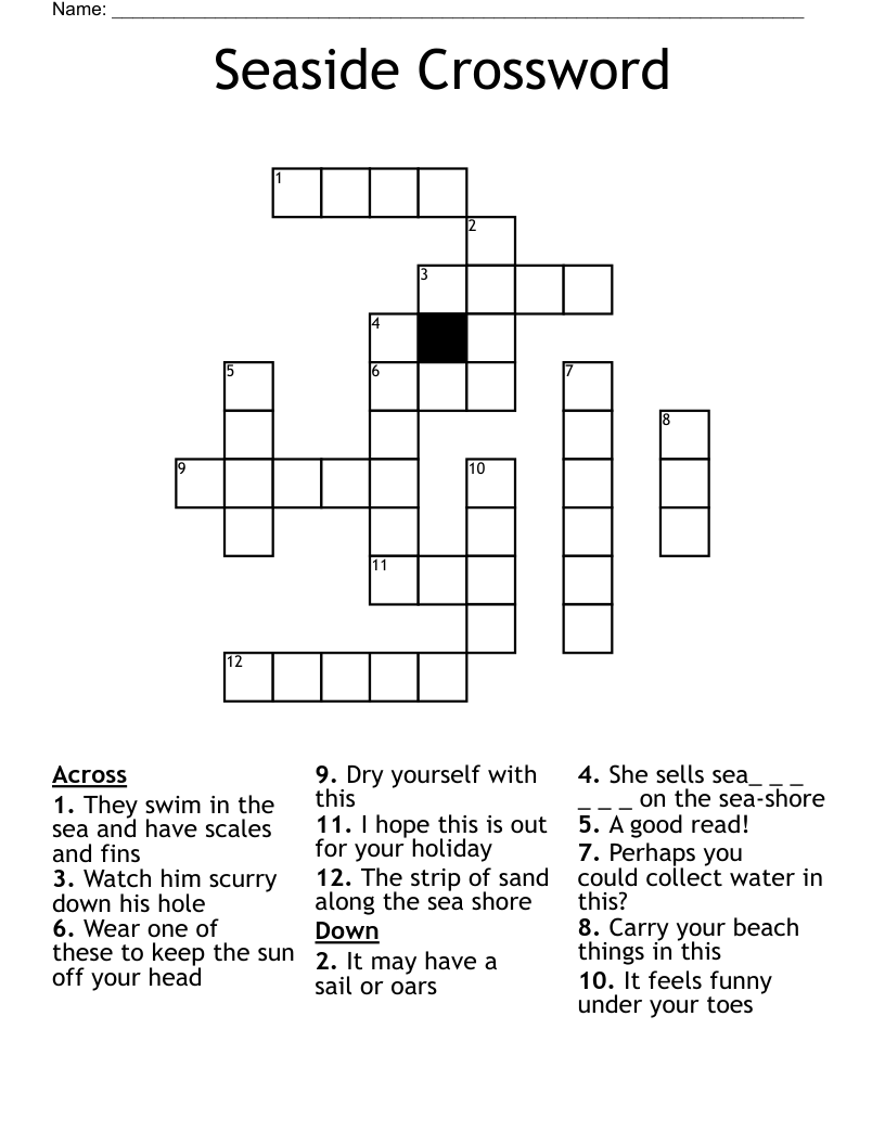 Seaside Crossword 