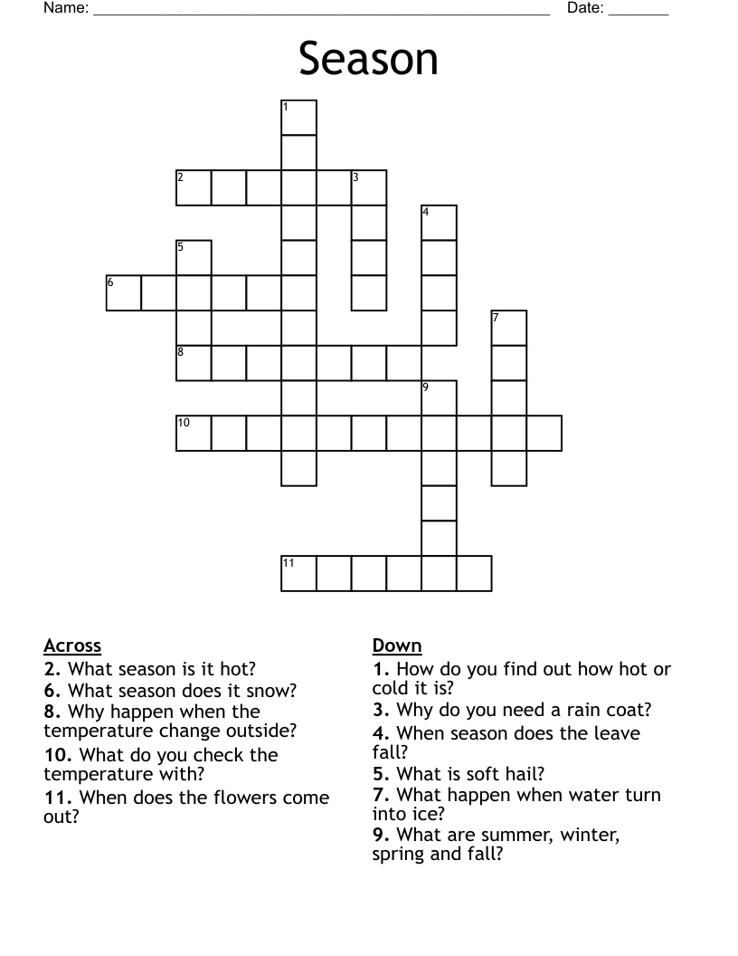 Season Crossword