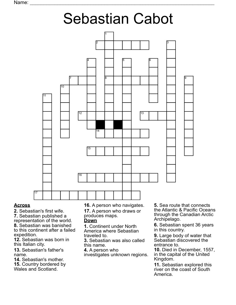 Sebastian Cabot Crossword